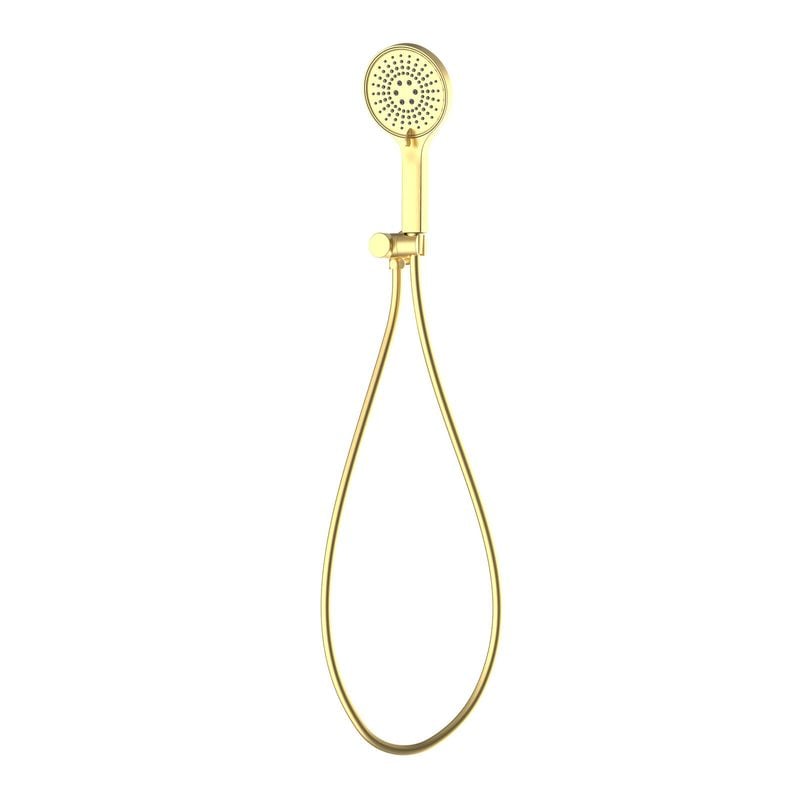 Mondella Resonance Brushed Brass 5 Function Hand Shower Set WELS 3 Star 9L/min
