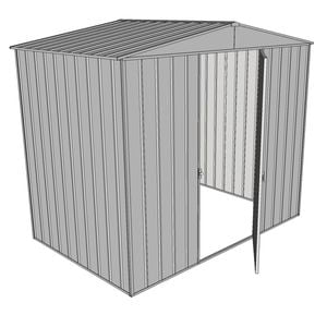 Build-a-Shed 2.3 x 1.5 x 2.3m Single Hinge Door Garden Shed - Zinc