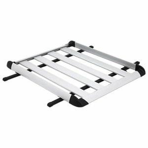 Bargene 1.4M Aluminium Alloy Car 4WD 4x4 Roof Rack Basket Cargo Luggage Carrier Box Bars silver
