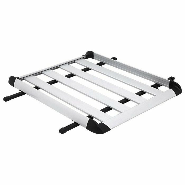 Bargene 1.4M Aluminium Alloy Car 4WD 4x4 Roof Rack Basket Cargo Luggage Carrier Box Bars silver