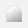 Future Glass Arch Framed Mirror - 800 x 760mm - White