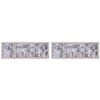 2PK Gibson Gifts Elegant Silver Trio Photo Frame 34x11cm