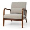 Costway Accent Lounge Chair Upholstered Single Sofa-Grey