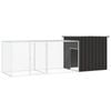 vidaXL Chicken Cage Anthracite 300x91x100 cm Galvanised Steel Chicken Coop