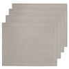 4pc Ladelle Premium Lina Cotton Table Placemat/Pad 33x45cm Flax Kitchenware
