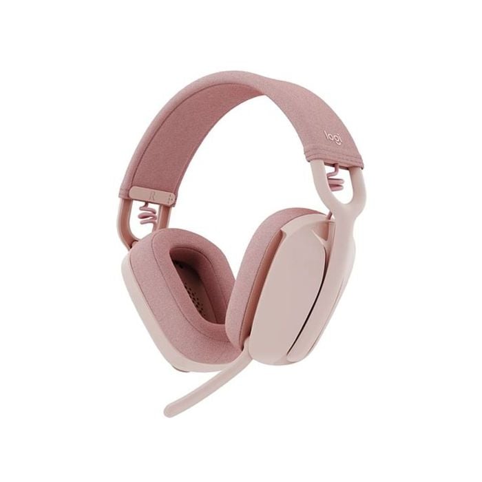 Logitech Zone Vibe 100 Wireless Over The Ear Headphones - Rose [981-001225]