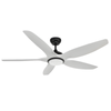 Eli & Co. Lighting Aero 60'' DC Ceiling Fan with 3CCT LED Light & Remote Timer - White