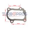 Turbo Charger To Dump Pipe Gasket For Toyota LandCruiser 100 Series HDJ100 1HD-FTE 4.2L