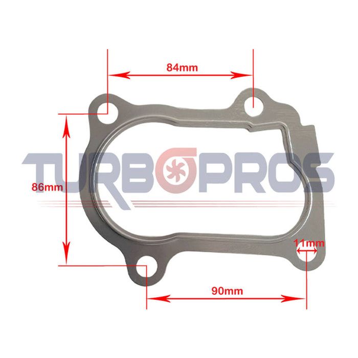 Turbo Charger To Dump Pipe Gasket For Toyota LandCruiser 100 Series HDJ100 1HD-FTE 4.2L