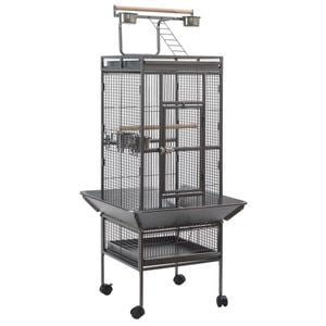 Yes4pets 153 Cm Large Bird Budgie Cage Parrot Aviary With Metal Tray And  Wheel