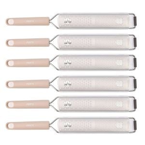 6PK Porto Zest Stainless Steel/Plastic 39cm Grater Kitchen Utensil