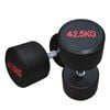 2 Pack of 42.5kg Commercial Grade Rubber Coated Dumbbell Hand Weight Total 85kg