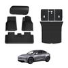 AUSGO 3D Injection Floor Mats Boot Liner Back Seat Protector Set for Tesla Model Y Juniper 5-Seat 2025-Onwards Car Floor Liners