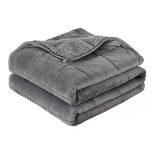Giselle 4.5kg Weighted Blanket Adult Fleece Sherpa Heavy Blanket