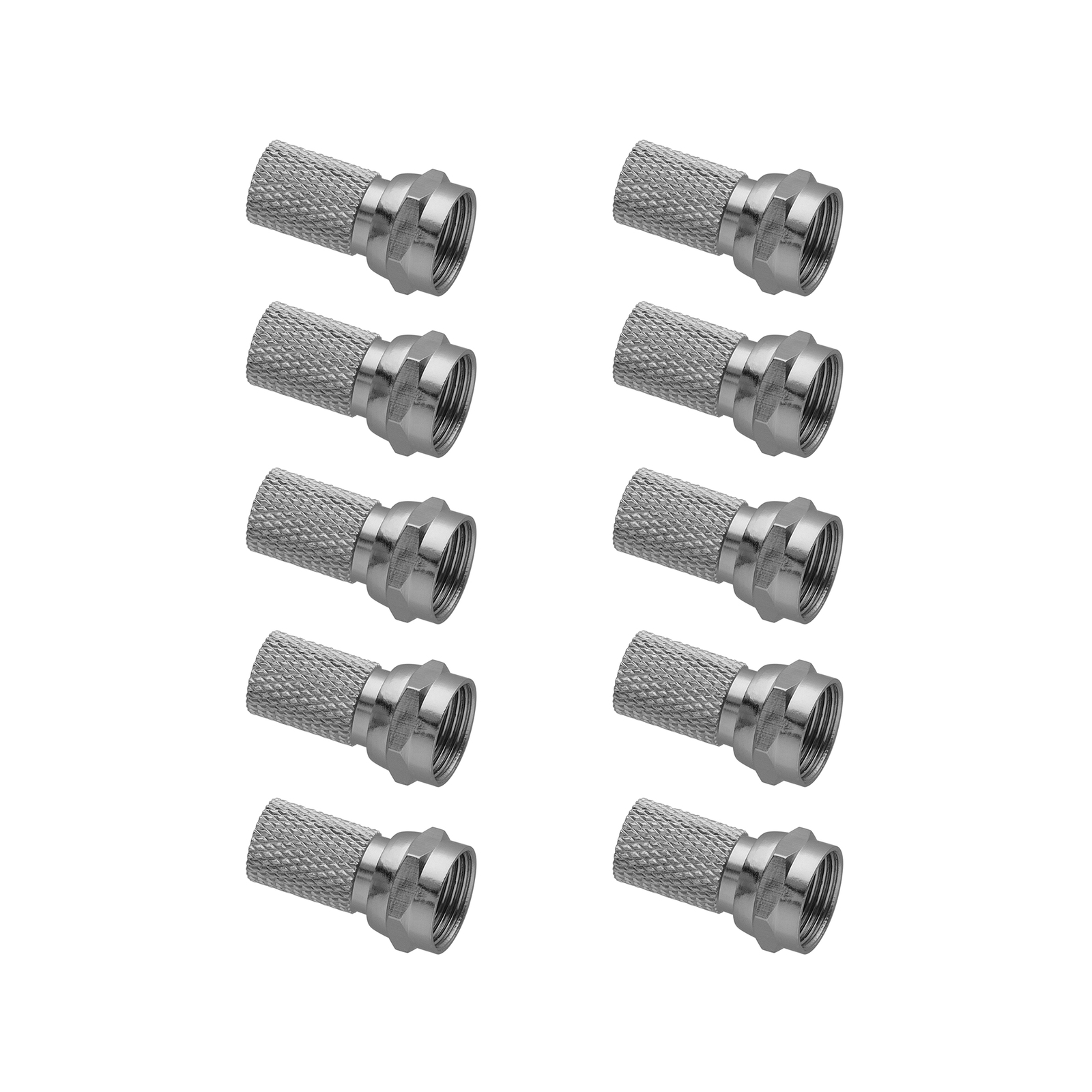 Antsig F59 Type Twist-On Plug Suits RG-6 Cable - 10 Pack product image