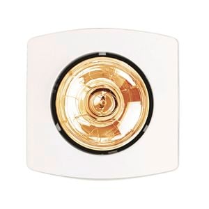 HPM Single 275W White Bathroom Heater