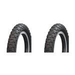 2PK AirPro BMX/Freestyle Bicycle Tyre Replacement 20x2.125'' Black