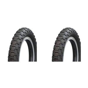 2PK AirPro BMX/Freestyle Bicycle Tyre Replacement 20x2.125'' Black
