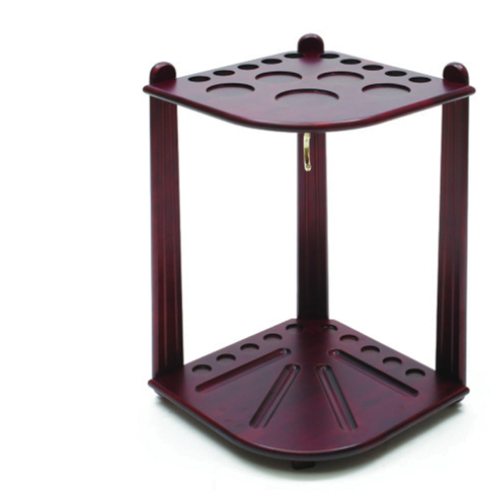Jarrah Deluxe Corner Pool Snooker Billiard Cue Stand Rack Holds 10 Cues