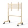 Screenmounts Cream Art Mobile Tv Stand Trolley Mount Bracket 32-86 Inch