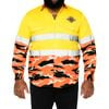 NRL Wests Tigers 'Camo' Hi-Vis L/S Cotton Drill Shirt - Large
