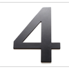 Sandleford 200mm Black Lorenzo House Number 4