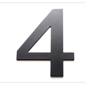 Sandleford 200mm Black Lorenzo House Number 4