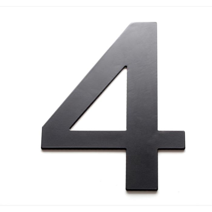Sandleford 200mm Black Lorenzo House Number 4