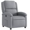 vidaXL Recliner Chair Reclining Armchair Office Single Sofa Light Grey Fabric