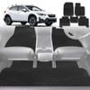 6D Diamond Car Floor Mats for Subaru XV 2012-2017-Full Set-Black-Outback GT