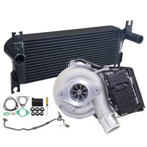 Upgrade Billet Turbo Charger With 106mm Intercooler And Genuine Oil Feed Pipe For Ford Everest UA 2.2L 2015 Onwards