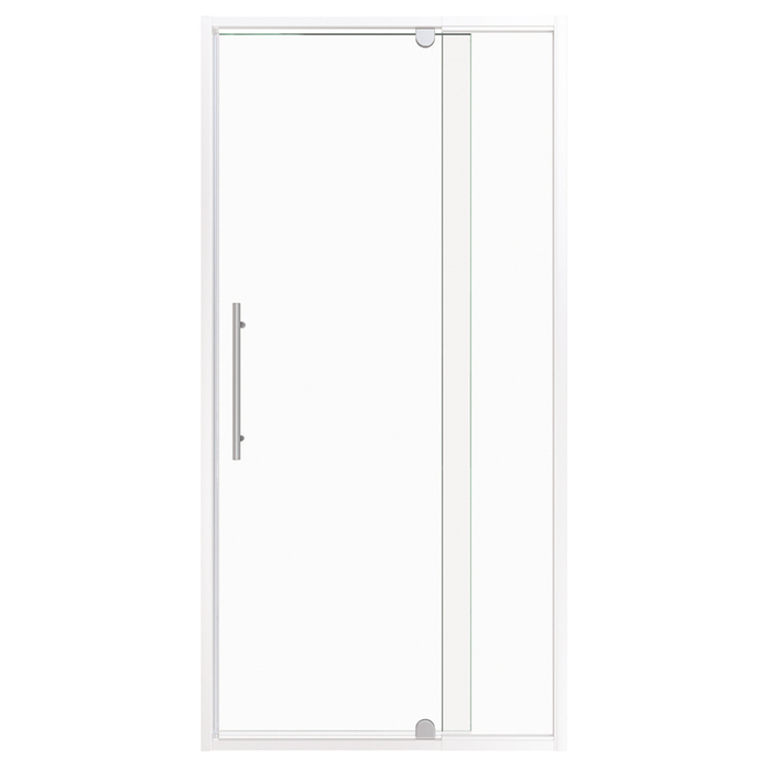 Stein 900 x 2000mm White Georgia Square Shower - Door Only 