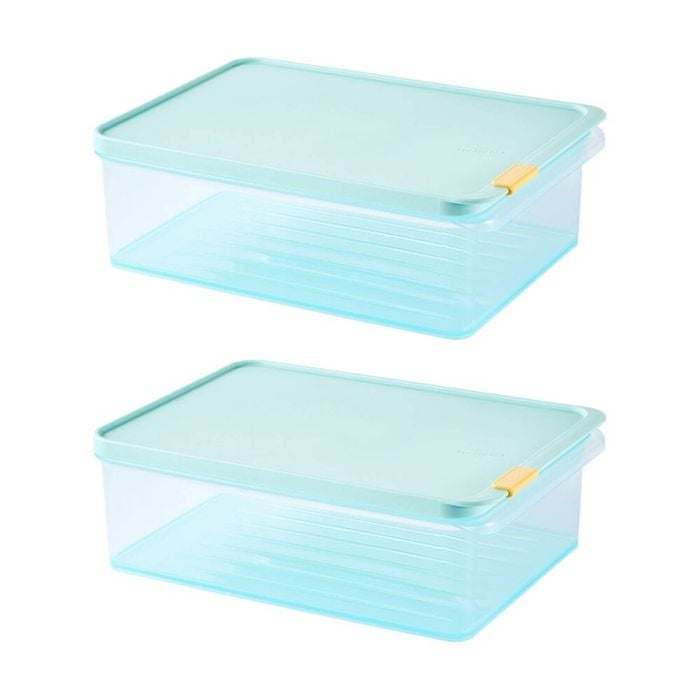 2PK LocknLock Freezer Fit Food Storage Container Microwave Safe w/Drainer 3.5L