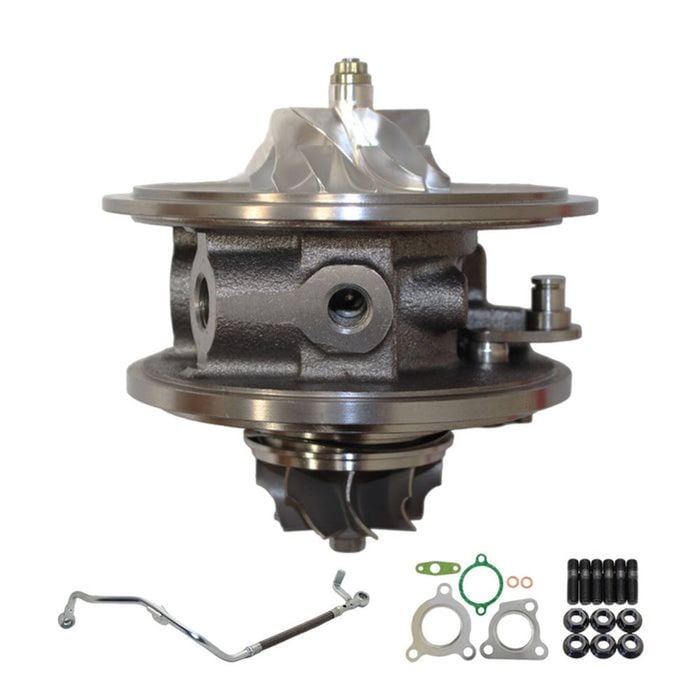 Upgrade Billet Turbo Cartridge Chra Core With Oil Feed Pipe For Toyota Landcruiser 200 Series Vdj200 1vd-ftv 4.5l Passenger Side