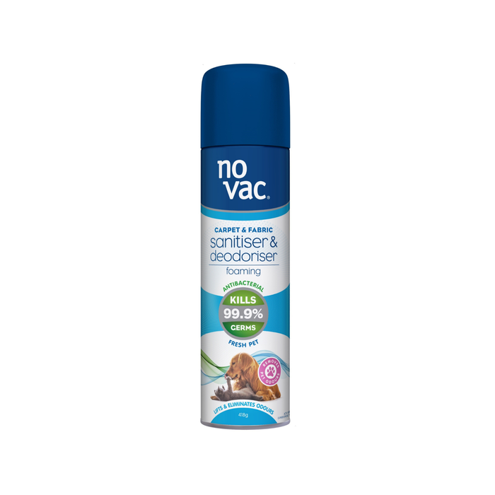 No Vac 418g Foaming Fresh Pet Sanitiser & Deodoriser
