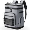 NNEOBA 30L Camping Insulated Backpack Hot Cold Storage Gray