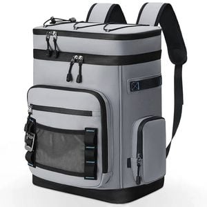 NNEOBA 30L Camping Insulated Backpack Hot Cold Storage Gray
