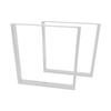 Rapid 732 x 700 x 50mm White Belize Steel Tube Table Leg