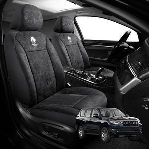 Australian Goose Edition Front Seat Covers for Toyota Prado 2013 - 2024 (J150 Facelift) - Suede, Universal Fit - Black
