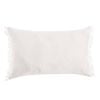 Vintage Design Homewares White French Linen Filled Cushion - 35cm x 55cm