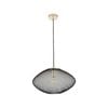 CLA Lighting GOLPE Interior Oval Stainless Steel Pendant Light- Large Black