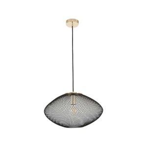 CLA Lighting GOLPE Interior Oval Stainless Steel Pendant Light- Large Black
