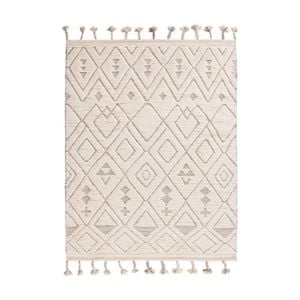 Colorscope sahara diamond contemporary indoor rug ivory/taupe 250x350cm