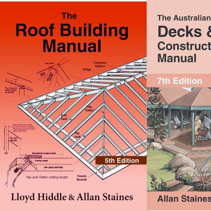 2-Pack: Allan Staines Decks & Pergolas Manual + Roof Building Manual