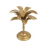 Maine & Crawford Brynne Palm Tree 29x25cm Candle Holder - Antique White