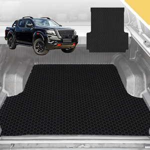 Outback GT 6D Pro Ute Tub Mat for Nissan Navara Dual Cab Pro-4X 2022-Current (with Spray on Liner or no Liner) - Black