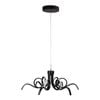 Oriel Lighting Noodle Tricolour LED Pendant Light Black 70cm