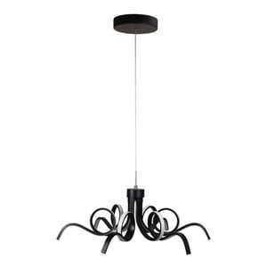 Oriel Lighting Noodle Tricolour LED Pendant Light Black 70cm