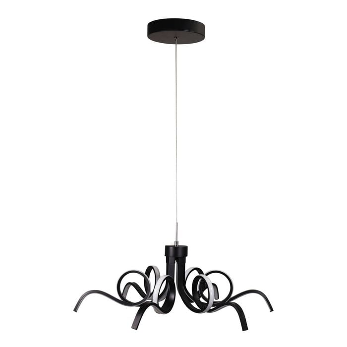 Oriel Lighting Noodle Tricolour LED Pendant Light Black 70cm