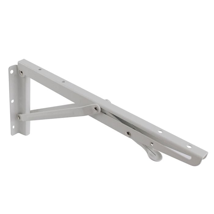 Carinya 315 x 145mm White Folding Spring Loaded Bracket